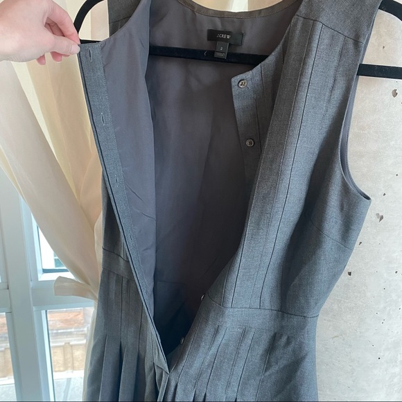 100% Wool Grey Pleated Dress - Picture 5 of 13